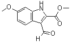 CAS 登录号：379260-71-6， 3-甲酰基-6-甲氧基-1H-吲哚-2-羧酸甲酯