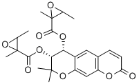 CAS#: 37975-61-4, [(6R,7R)-6-(2,3-Dimethyloxirane-2-Carbonyl)Oxy-8,8-Dimethyl-2-Oxo-6,7-Dihydropyrano[5,6-g]Chromen-7-Yl] 2,3-Dimethyloxirane-2-Carboxylate