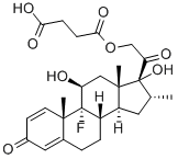 CAS 登录号：3800-86-0， (11B,16A)-21-(3-羧基-1-氧代丙氧基)-9-氟-11,17-二羟基-16-甲基-孕甾-1,4-二烯-3,20-二酮