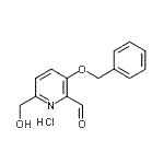 CAS 登录号：38029-04-8， 3-(苄氧基)-6-(羟基甲基)-2-吡啶甲醛盐酸盐(1:1)