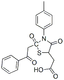 CAS#: 38048-62-3, 5-Carboxymethyl-3-P-Tolylthiazolidine-2,4-Dione-2-Acetophenone
