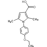 CAS#: 3807-59-8, 1-(4-Ethoxyphenyl)-2,5-Dimethyl-1H-Pyrrole-3-Carboxylic Acid