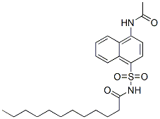 CAS#: 3818-72-2, N-(4-Acetamidonaphthalen-1-Yl)Sulfonyldodecanamide