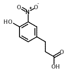CAS 登录号：38196-09-7， 3-(4-羟基-3-硝基苯基)丙酸