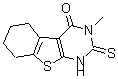 CAS#: 38201-61-5, 3-Methyl-2,3,5,6,7,8-hexahydro-2-thioxo-(1)benzothieno(2,3-d)pyrimidin-4(1H)-one