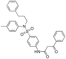 CAS#: 38219-91-9, N-[4-[(4-Methylphenyl)-(3-Phenylpropyl)Sulfamoyl]Phenyl]-3-Oxo-3-Phenylpropanamide