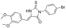 CAS#: 38241-24-6, (5Z)-3-(4-Bromophenyl)-5-[(3,4-Dimethoxyphenyl)Methylidene]-2-Sulfanylideneimidazolidin-4-One