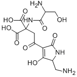CAS#: 38249-71-7, 2-[(2-Amino-3-Hydroxypropanoyl)Amino]-2-[2-[5-(Aminomethyl)-2-Hydroxy-4-Oxo-1,5-Dihydropyrrol-3-Yl]-2-Oxoethyl]Propanedioic Acid