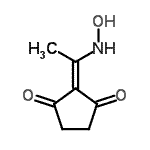 CAS 登录号：382641-16-9， 2-[1-(羟基氨基)亚乙基]-1,3-环戊烷二酮