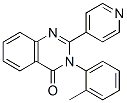 CAS 登录号：38275-17-1， 3-(2-甲基苯基)-2-吡啶-4-基喹唑啉-4-酮