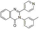 CAS 登录号：38275-18-2， 3-(3-甲基苯基)-2-吡啶-4-基喹唑啉-4-酮