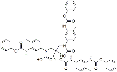 CAS#: 38353-81-0, 2,2-Bis[[4-Methyl-3-(Phenoxycarbonylamino)Phenyl]Carbamoyloxymethyl]Butyl N-[4-Methyl-3-(Phenoxycarbonylamino)Phenyl]Carbamate