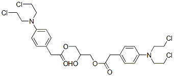 CAS#: 38358-06-4, [3-[2-[4-[Bis(2-Chloroethyl)Amino]Phenyl]Acetyl]Oxy-2-Hydroxypropyl] 2-[4-[Bis(2-Chloroethyl)Amino]Phenyl]Acetate