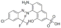 CAS 登录号：3836-78-0， 5-[2-[4-氯-2-(三氟甲基)苯基]肼基]-6-亚氨基-4-氧代萘-2-磺酸