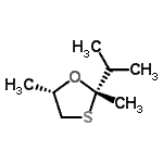 CAS#: 38384-75-7, (2S,5S)-2-Isopropyl-2,5-Dimethyl-1,3-Oxathiolane