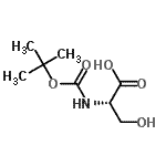CAS#: 3850-40-6, N-{[(2-Methyl-2-Propanyl)Oxy]Carbonyl}-L-Serine