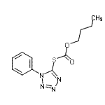CAS 登录号：38593-84-9， O-丁基S-(1-苯基-1H-四唑-5-基)碳o硫代酸酯