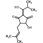 CAS#: 38602-14-1, (2E)-4-Hydroxy-2-(1-Hydroxy-2-Methylpropylidene)-5-(3-Methyl-2-Buten-1-Yl)-1,3-Cyclopentanedione