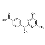 CAS#: 387350-50-7, 4-[(4,6-Dimethyl-2-Pyrimidinyl)(Methyl)Amino]Benzoic Acid