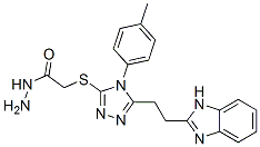 CAS#: 38911-97-6, 2-[[5-[2-(1H-Benzimidazol-2-Yl)Ethyl]-4-(2-Methoxyphenyl)-1,2,4-Triazol-3-Yl]Sulfanyl]Acetohydrazide