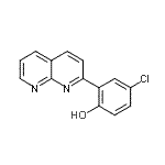 CAS#: 389117-46-8, 4-Chloro-2-(1,8-Naphthyridin-2-Yl)Phenol