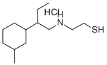 CAS 登录号：38920-62-6， 2-[2-(3-甲基环己基)丁基氨基]乙硫醇盐酸盐