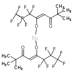 CAS 登录号：38926-19-1， 铜(2+)二[(4Z)-1,1,1,2,2,3,3-七氟-7,7-二甲基-6-氧代-4-辛烯-4-醇]