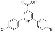 CAS 登录号：38935-52-3， 2-(4-溴苯基)-6-(4-氯苯基)吡啶-4-羧酸