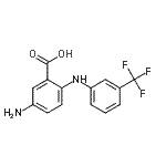 CAS 登录号：39053-09-3， 5-氨基-2-{[3-(三氟甲基)苯基]氨基}苯甲酸