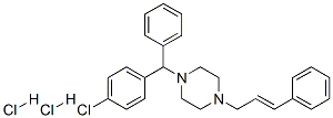CAS 登录号：39245-23-3， 1-[(4-氯苯基)-苯基甲基]-4-[(E)-3-苯基丙-2-烯基]哌嗪二盐酸盐