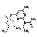 CAS 登录号：39247-96-6， O-{2-[乙酰基(乙基)氨基]-6-甲基-4-嘧啶基}O,O-二乙基硫代磷酸酯