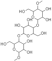 CAS 登录号：39300-87-3， 甲基 4-O-甲基己糖吡喃糖苷-(1->4)己糖吡喃糖苷-(1->4)吡喃己糖苷