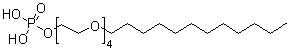 CAS 登录号：39464-66-9， 单月桂基聚乙二醇醚-4 磷酸酯