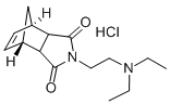 CAS 登录号：39488-05-6， 3a,4,7,7a-四氢-2-(2-(二乙基氨基)乙基)-4,7-甲桥-1H-异吲哚-1,3(2H)-二酮单盐酸盐