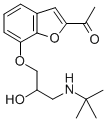 CAS#: 39543-80-1, 1-[7-[3-(Tert-Butylamino)-2-Hydroxypropoxy]-1-Benzofuran-2-Yl]Ethanone