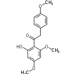 CAS 登录号：39604-68-7， 1-(2-羟基-4,6-二甲氧基苯基)-2-(4-甲氧基苯基)乙酮