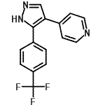 CAS#: 396129-66-1, 4-{5-[4-(Trifluoromethyl)Phenyl]-1H-Pyrazol-4-Yl}Pyridine