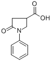 CAS 登录号：39629-86-2， 5-氧代-1-苯基-吡咯烷-3-羧酸