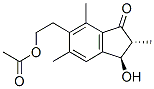 CAS 登录号：39765-77-0， 2-[(1R,2R)-1-羟基-2,4,6-三甲基-3-氧代-1,2-二氢茚-5-基]乙基乙酸酯
