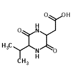 CAS 登录号：397847-48-2， (5-异丙基-3,6-二氧代-2-哌嗪基)乙酸
