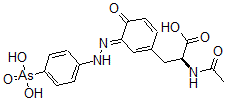 CAS 登录号：39927-13-4， (2S)-2-乙酰氨基-3-[(3E)-3-[(4-砷苯基)亚肼基]-4-氧代-1-环己-1,5-二烯基]丙酸