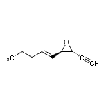 CAS 登录号：399513-07-6， (2R,3R)-2-乙炔基-3-[(1E)-1-戊烯-1-基]环氧乙烷