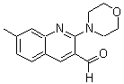 CAS 登录号：400067-02-9， 7-甲基-2-(4-吗啉基)-3-喹啉甲醛