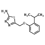 CAS#: 400739-14-2, 5-[(2-Isopropylphenoxy)Methyl]-1,3,4-Thiadiazol-2-Amine