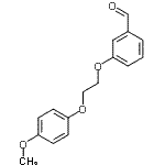 CAS 登录号：400741-50-6， 3-[2-(4-甲氧基苯氧基)乙氧基]苯甲醛
