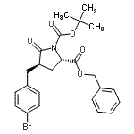 CAS#: 401793-01-9, 2-Benzyl 1-(2-Methyl-2-Propanyl) (2S,4R)-4-(4-Bromobenzyl)-5-Oxo-1,2-Pyrrolidinedicarboxylate
