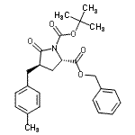 CAS#: 401813-50-1, 2-Benzyl 1-(2-Methyl-2-Propanyl) (2S,4R)-4-(4-Methylbenzyl)-5-Oxo-1,2-Pyrrolidinedicarboxylate