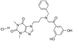 CAS#: 40254-73-7, 7-[3-[[2-(3,5-Dihydroxyphenyl)-2-Oxoethyl](Phenylmethyl)Amino]Propyl]-3,7-Dihydro-1,3-Dimethyl-1H-Purine-2,6-Dione Monohydrochloride