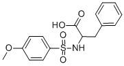 CAS 登录号：40280-00-0， 2-([(4-甲氧基苯基)磺酰基]氨基)-3-苯丙酸