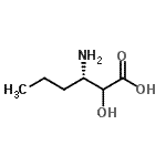 CAS 登录号：402959-32-4， (3S)-3-氨基-2-羟基己酸